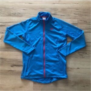 Helly Hansen Blue Zip-Up Sweater with Red Trim